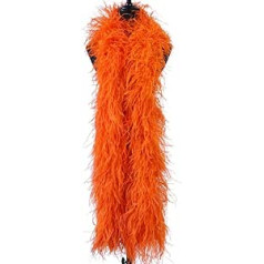 6 Ply Ostrich Feather Boas, 2 M Real Fluffy Natural Crafts,DIY Handicrafts Festival Carnival Costume Scarf Wedding Feather Dress/Skirt Decoration (Color : 08, Size : 5 pcs)