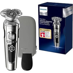 Philips Shaver S9000 Prestige Electric Wet and Dry Shaver (Model SP9820/18).