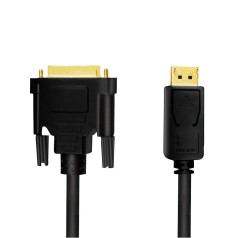 Displayport 1.2 to dvi cable 3m black