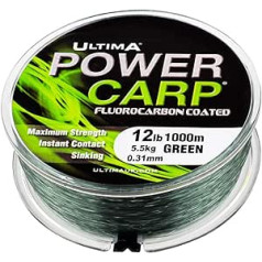 Ultima Power Carp Super Sterk Special Carp Line 1000 m Spool, Weed Green, 0.31 mm - 12.0 lb/5.5 kg