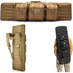 LGESR Tactical Rifle Case 2 Weapon Covers for Rifles, Soft Padded Gun Bag for Scoped Rifles, Gun Bags for Rifles and Pistols Flingun Bag for Hunting