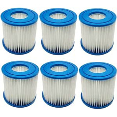 WuYan 6 Pack Type D VII Filter Cartridge Pump Compatible with Best-Way Intex Type D Filter Cartridge Hot Spring Spa Pools