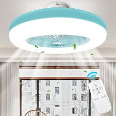 ledmo 56 W Fan Ceiling Light Creative Modern Ceiling Light LED Dimmable Ceiling Fan with Lighting and Remote Control