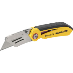 Folding knife with a fatmax trapezoidal blade