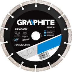 Graphite Diamond disc 180 x 22.2 mm, segmented