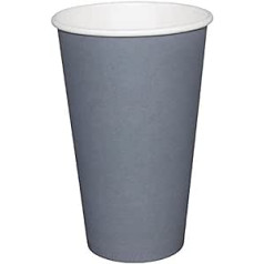 Fiesta Hot Cups Single Wall Charcoal - 340ml (12oz) (Box 1000)