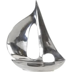 GILDE - Alu Skulptur Boot - poliert - Bad Deko - H. 35 cm