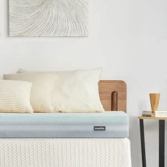 Inofia Gel Memory Foam Mattress Topper, Pampering Comfort with Extra Pressure Relief, SAYMOR Collection, Long-Lasting Restful Sleep 100 Night Home Test, Double (135 x 190 x 8 cm)