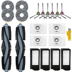 Laimaiou Accessory Set Replacement for ECOVACS DEEBOT X1 OMNI & X1e OMNI & X1 TURBO & X1+ Robot Vacuum Cleaner 20 Packs 2 Roller Brushes, 4 Filters, 6 Side Brushes, 4 Mop Cloths, 4 Dust Bags