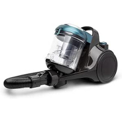 HKoenig STC56 Bagless Vacuum Cleaner, Multi-Cyclone Vacuum Cleaner, Ergonomic, Energy Efficiency Class AAA, HEPA12 Filter, Quiet, Powerful, Includes Brush, 2 in 1 Flat Nozzle, Upholstery Brush