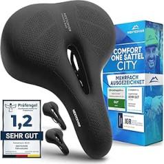 NEXTCOVER® Bicycle saddle with memory foam 2.0 and [volume air] suspension, maximum riding comfort, ergonomic bicycle saddle for men and women, comfortable saddle, road bike, trekking, city