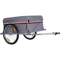 Homcom 5550-3269 Bicycle Trailer Grey M