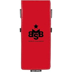 Shot! Dart Case Michael Smith Bully Boy Drop In Case Dart Case Wallet Storage for 1 Dart Set and Accessories such as Flights and Shafts, red, Suitcase set
