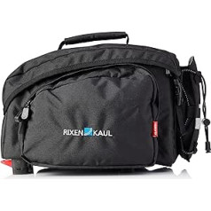 KLICKfix Bicycle Bag Rackpack 1 for Racktime Pannier Rack Bag, Black, 35 x 28 x 22 cm