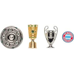 FC Bayern München Pin 4er Set - Erfolge - Anstecker Pokale, Meisterschale, Logo FCB