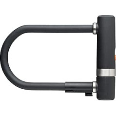 Axa Bike D-Lock with Security Cable 1x Rahmenschloss, schwarz, Einheitsgröße