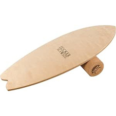 JUCKER HAWAII Balanceboards - Das Original aus Echtholz mit Korkrolle - Balance Board & Indoor Surfboard - Trickboard und Gleichgewichtstrainer für Kinder und Erwachsene - 100% Funsport und Fitness