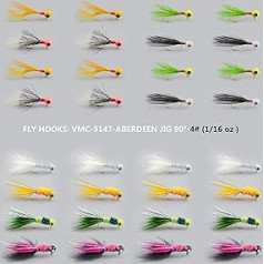 Marabou Feather Crappie Jig Heads
