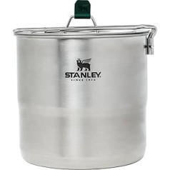 Stanley Adventure 4 Person Cooking Set, 11 Piece Camping Cooking Set with 2.6 Quart Stainless Steel Pot and Utensils