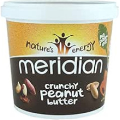 Meridian - Crunchy Peanut Butter - 1 kg (Pack of 3)