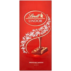 Lindt Lindor Milk Bar 100 g (Pack of 10)