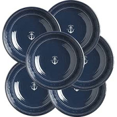 Marine Business Sailor Soul Deep Plate, 22 cm, Round, Set of 6