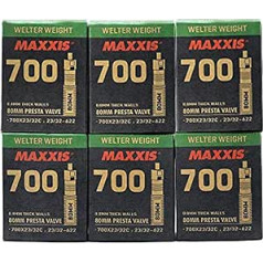 Maxxis Welter 700 x 25-32C 60mm Presta FV Bicycle Inner Tube Pack of 6 STB2034-6