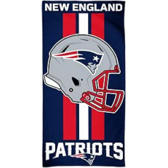 WinCraft NFL New England Patriots Fibre Beach Towel, 9lb/30x60