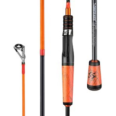 One Bass 24 Ton Carbon Fiber Fishing Rod - Two Piece SuperPolymer Handle Bass Fishing Rod