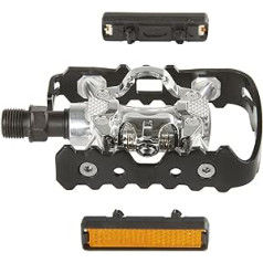 Exustar Clip-on Halb-klickpedal, Silber/Schwarz