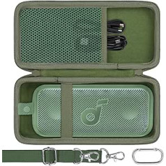 co2CREA Hard Carrying Case for Soundcore Motion 300 Portable Bluetooth Speaker, Bag Only, Green