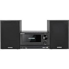 Kenwood M-7000S-B Micro Stereo System Black with Bluetooth, USB, CD and Radio DAB+ or FM