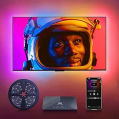 Lytmi Fantasy TV LED Backlight - Essential Kit with Neo 2 Sync Box & TV Ambient Lighting Strip for 65~70 Inch TV