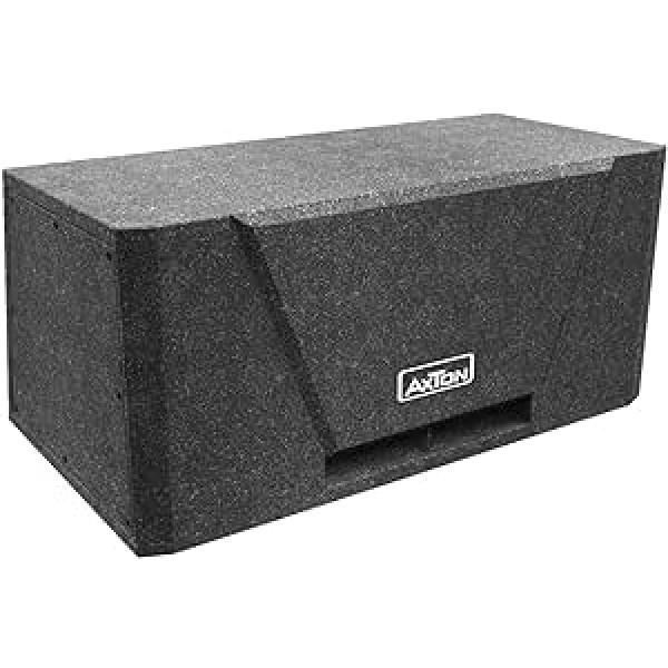 AXTON ATB216: Kompakte Bassbox, kraftvoller Bandpass Subwoofer mit 2 x 16 cm Treibern, Basskiste für Autos, Reisemobile und LKWs