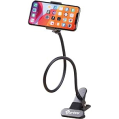 GRIPPY Premium Mobile Phone Holder for Bed, Desk, Car - 360 Degree Gooseneck Flexible Stand for iPhone 15, 15 Pro, 14 Pro Max, 13 12 Pro XS Max X 8, Samsung S22, S21 S20 S10, Pixel Smartphone