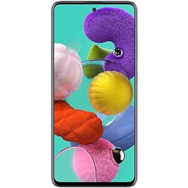 Samsung Galaxy A51 - Dual SIM card, 6.5-inch Super AMOLED smartphone (4 GB RAM, 128 GB ROM, 48.0 MP + 12.0 MP + 5.0 MP + 5 MP rear camera, 32 MP front camera) Black, Spanish version