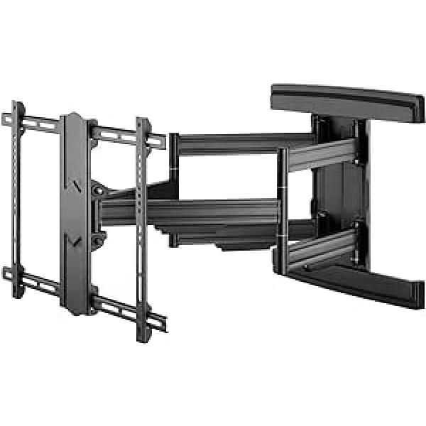 Goobay 49935 TV Wall Mount Pro Fullmotion (L) Wide Range 37 Inches to 70 Inches (94-178 cm), Fully Movable, Swivel/Tilt, 70 kg, Vesa Standard, Black