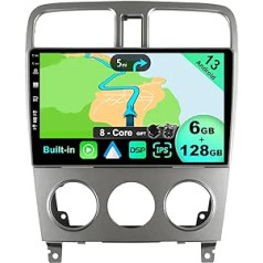 BXLIYER - 6G+128G - Android 12 IPS Car Radio Fits Subaru Forester (2004-2008) - Wireless CarPlay/Android Car/DSP - LED Camera & Mic - 9 Inch 2 DIN -DAB Steering Wheel Control Fast-Boot 360 Camera WiFi