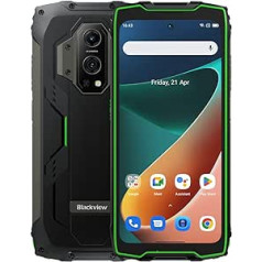 Blackview BV9300 Outdoor Mobile Phone without Contract (100LM Torch), 15080mAh Battery, Helio G99 21GB + 256GB, 6.7 Inch 120Hz 2.3K Display, 50MP Camera, IP68 Android 12 Waterproof Smartphone, GPS NFC