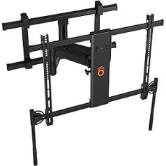 ECHOGEAR Full Motion TV Mount with Adjustable Handles, Smooth Full Movement, Streamlined Installation and Pre-Assembled TV Interface, Ideal for OLED and QLED TVs