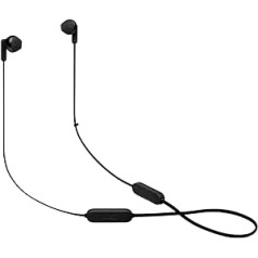 JBL Tune 215 In-Ear Headphones with 3 Button Microphone/Remote and Flat Cable Bluetooth - Black