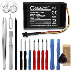 CELLONIC® GPS Replacement Battery AHA11111009 FLB0813007089 VFAS - Replacement Battery for Tomtom Start 62 Go 60 Go 600 ONE XL Navigation Device 1200 mAh + Tool Set 17-Piece Navigation Battery