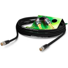 SOMMER CABLE Video Cable 3G-SDI/HD-SDI (HDTV) SC Vector 0.8/3.7, BNC/BNC NBNC75BLP9 Neutrik Black (15 m)