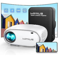 WiMiUS Projector 5G WiFi Bluetooth Full HD 1080P 4K Supports Rear View Mirror Projector WiFi Home Cinema