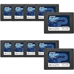 Pack of 10 SSD Solid State Drive SATA 3 2.5 Inch Internal Patriot MEmor 120 GB Burst Elite 6 Gbps