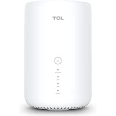TCL Mobile LinkHub HH130VM Home Station Router 4G, LTE (CAT 13), Dual Band, Gigabit, SIM Card Support, Standard 3CA, WiFi AC, Hotspot up to 64 Users, White