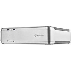 SilverStone SST-FTZ01S-E - Fortress High End Mini-ITX Gaming Computer Case, PSU ATX optional, silver