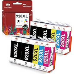 Toner Kingdom 920XL Compatible with HP 920 XL 920XL Multipack Printer Cartridges for HP Officejet 6500A 6500, HP Officejet 6000 7000, HP Officejet 7500A 7500 Printers (4 Black, 2 Cyan, 2 Magenta, 2