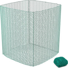 Siena tīkls ķīpās zirgu barošanai, acs izmērs 45 x 45 mm 1,4 x 1,4 x 1,6 m