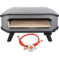 Cozze® 17 Inch Gas Pizza Oven with Pizza Stone, Regulator and Hose 8.0 kW 50 mbar